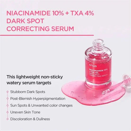 Anua Niacinamide 10% + TXA 4% Dark Spot Correcting Serum Korea